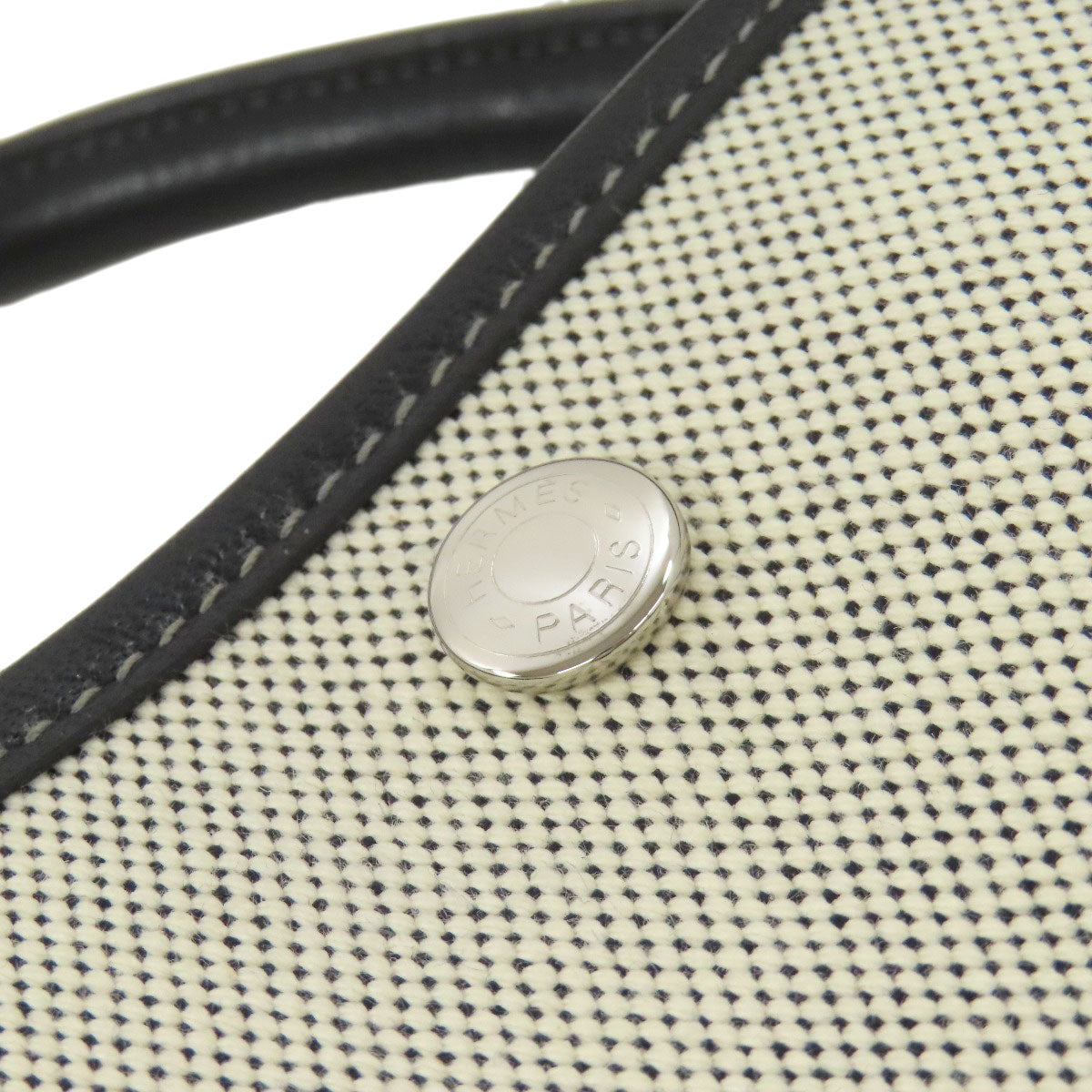 HERMES Tote Bag Towar gray Garden Party PM SilverMetal