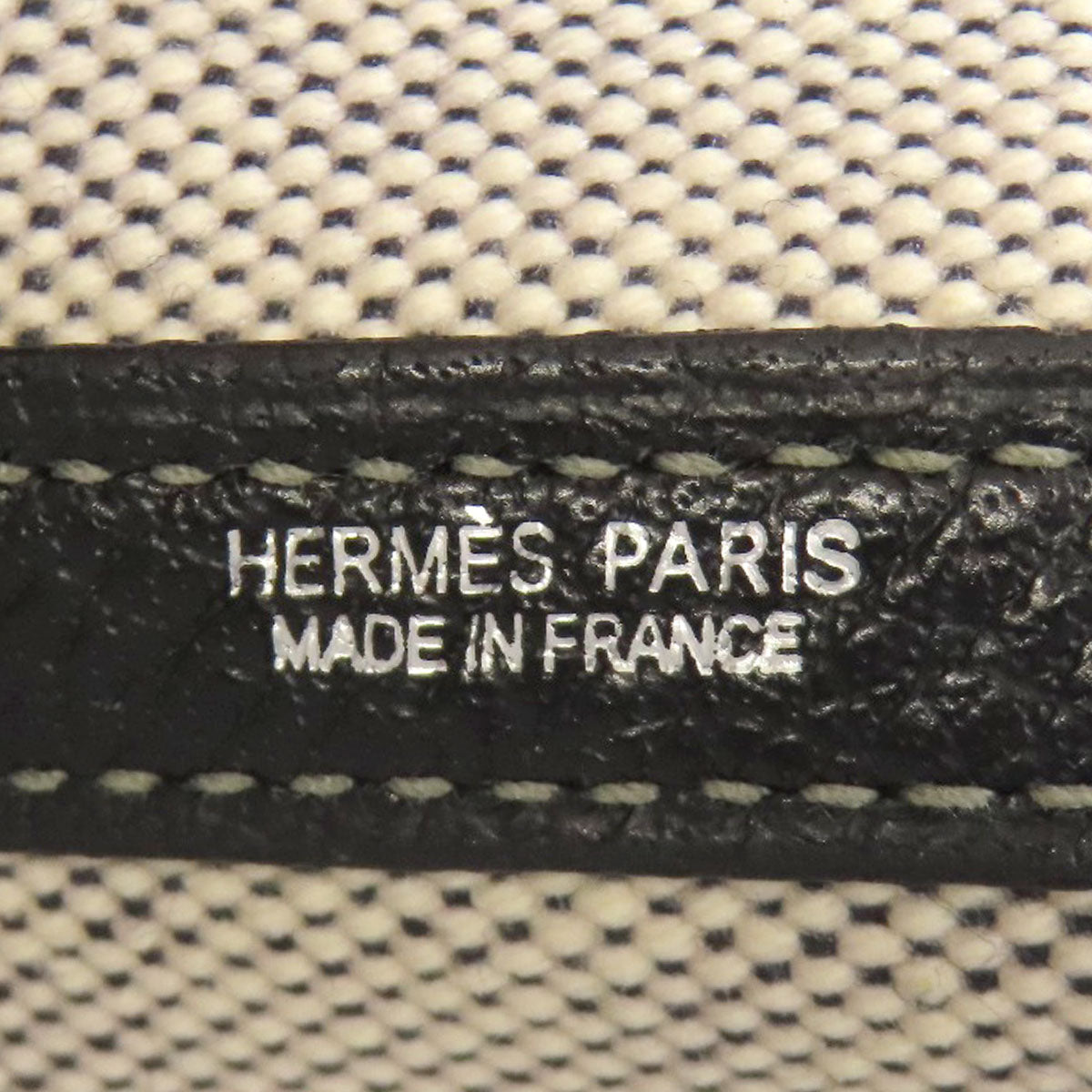 HERMES Tote Bag Towar gray Garden Party PM SilverMetal