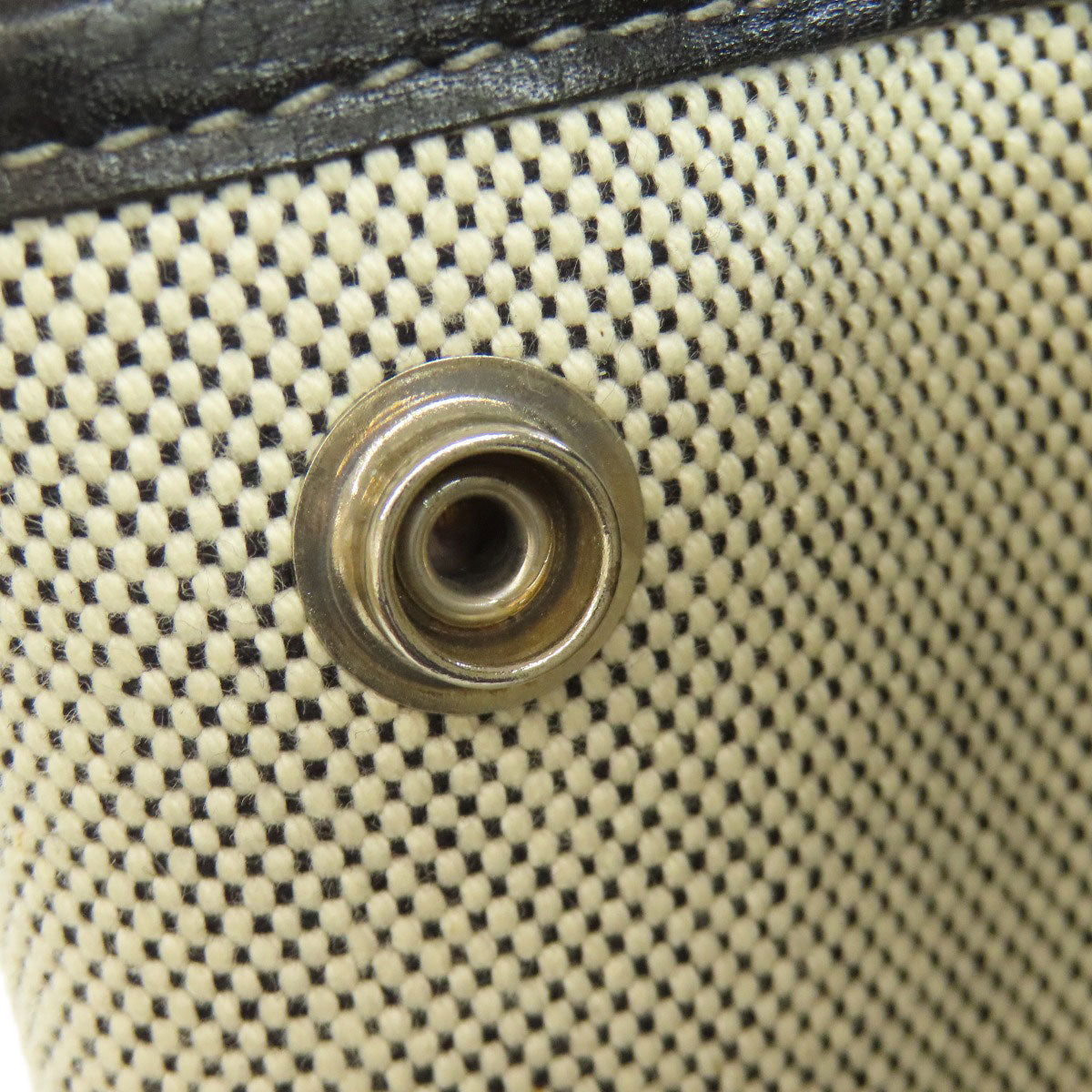 HERMES Tote Bag Towar gray Bolduc Ribbon Garden Party PM SilverMetal