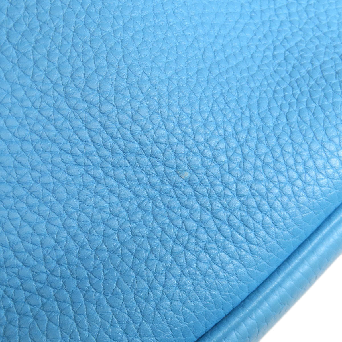 HERMES Handbag Taurillon Clemence blue Picotin Lock PM Gold Metal