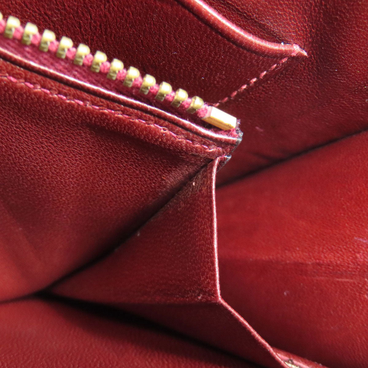 HERMES Shoulder Bag Box scarf Red Riddi Gold Metal