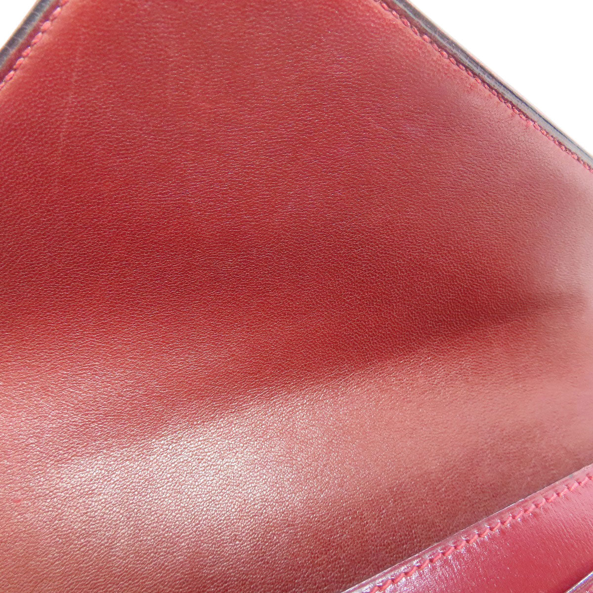 HERMES Shoulder Bag Box scarf Red Riddi Gold Metal