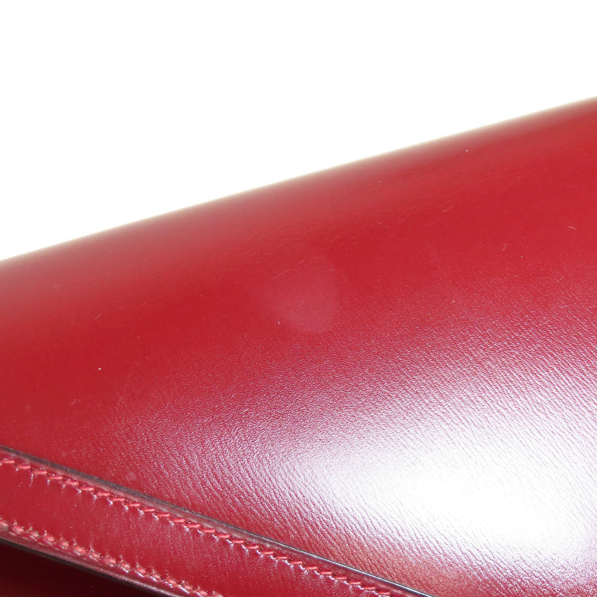 HERMES Shoulder Bag Box scarf Red Riddi Gold Metal