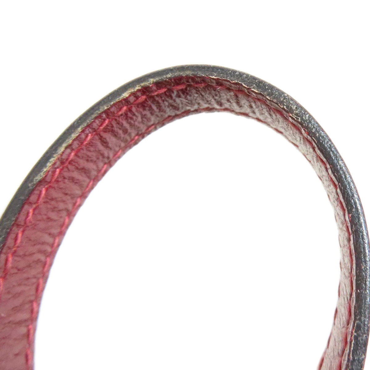 HERMES Shoulder Bag Box scarf Red Riddi Gold Metal
