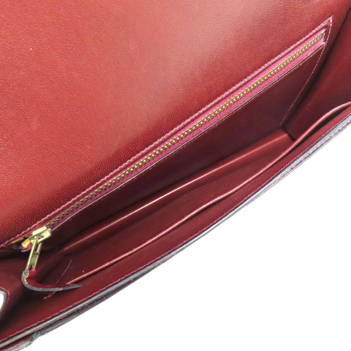 HERMES Shoulder Bag Box scarf Red Riddi Gold Metal