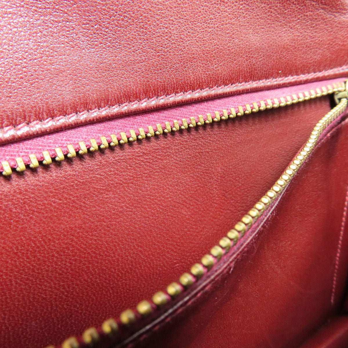 HERMES Shoulder Bag Box scarf Red Riddi Gold Metal