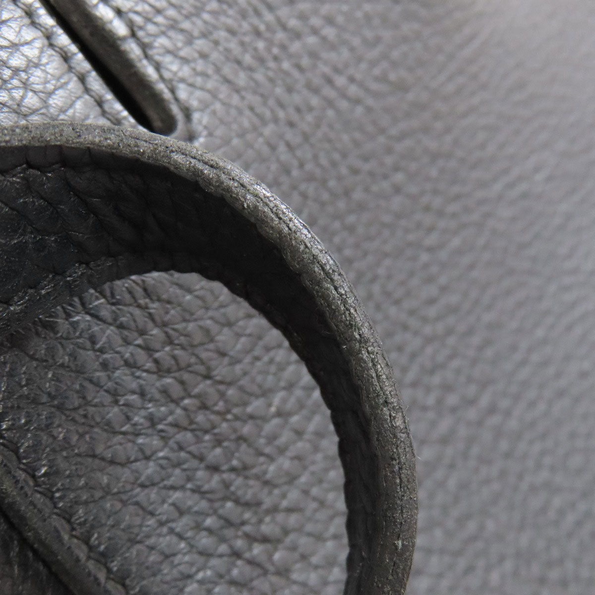 HERMES Shoulder Bag Taurillon Clemence black Gypsiere 28 SilverMetal