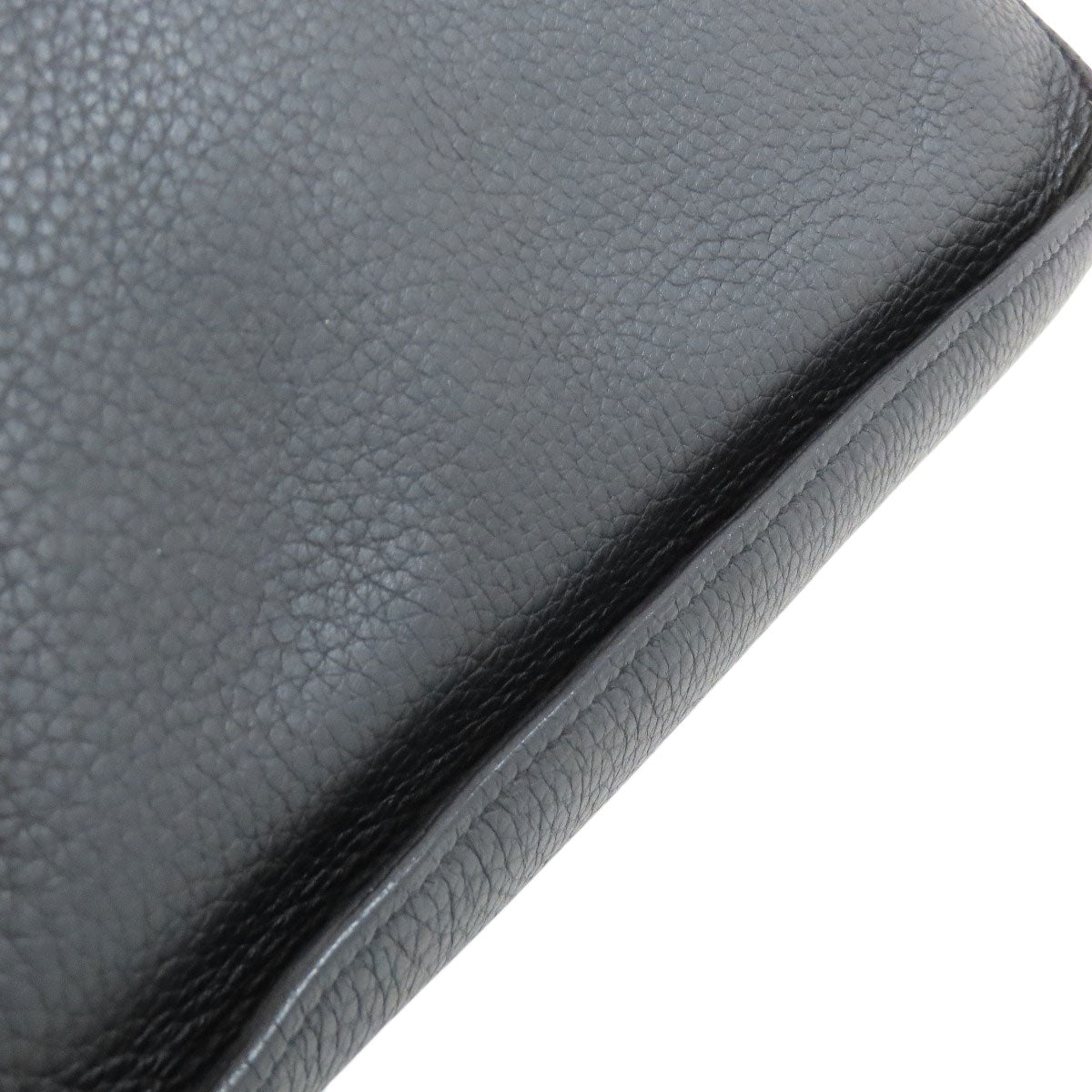 HERMES Shoulder Bag Taurillon Clemence black Gypsiere 28 SilverMetal