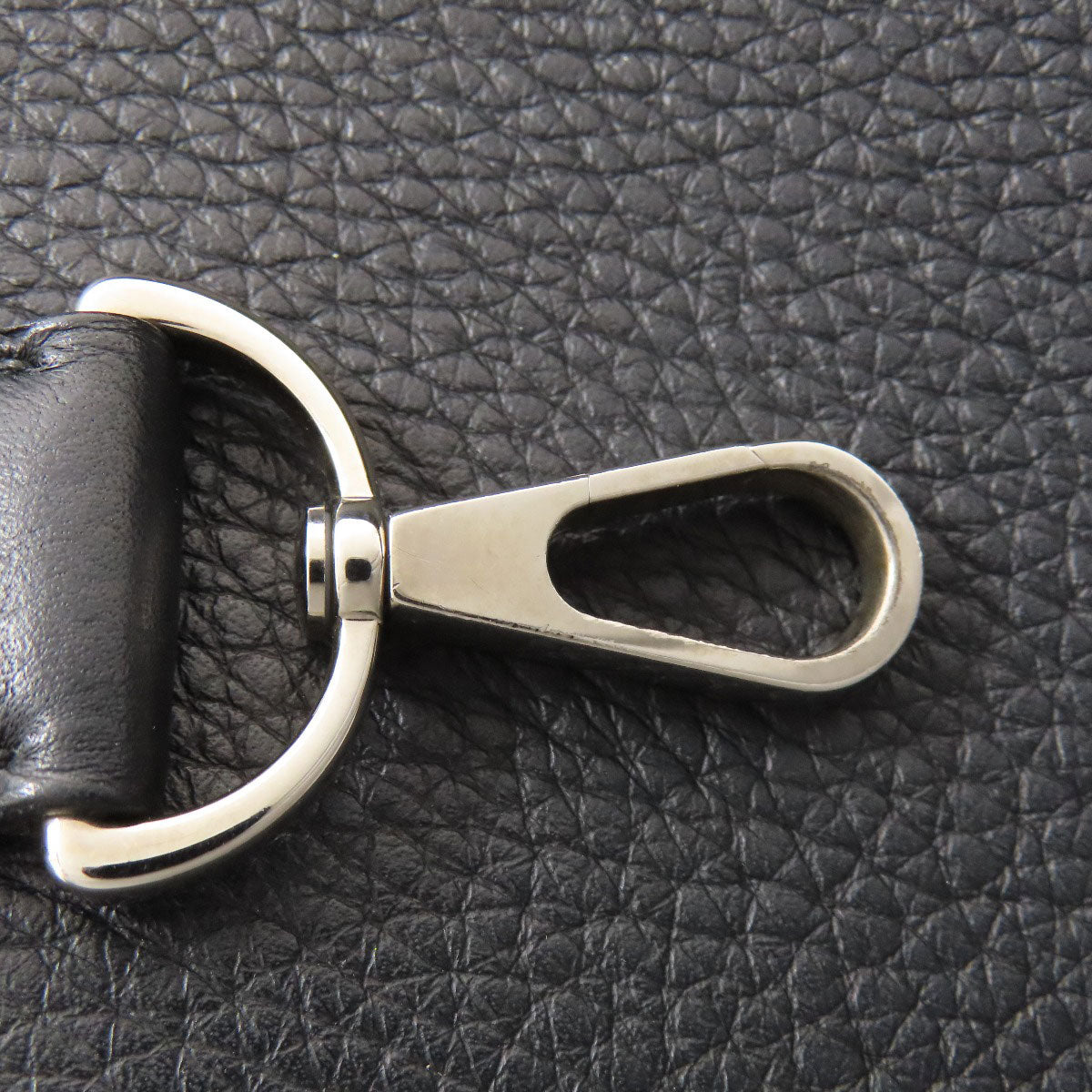 HERMES Shoulder Bag Taurillon Clemence black Gypsiere 28 SilverMetal