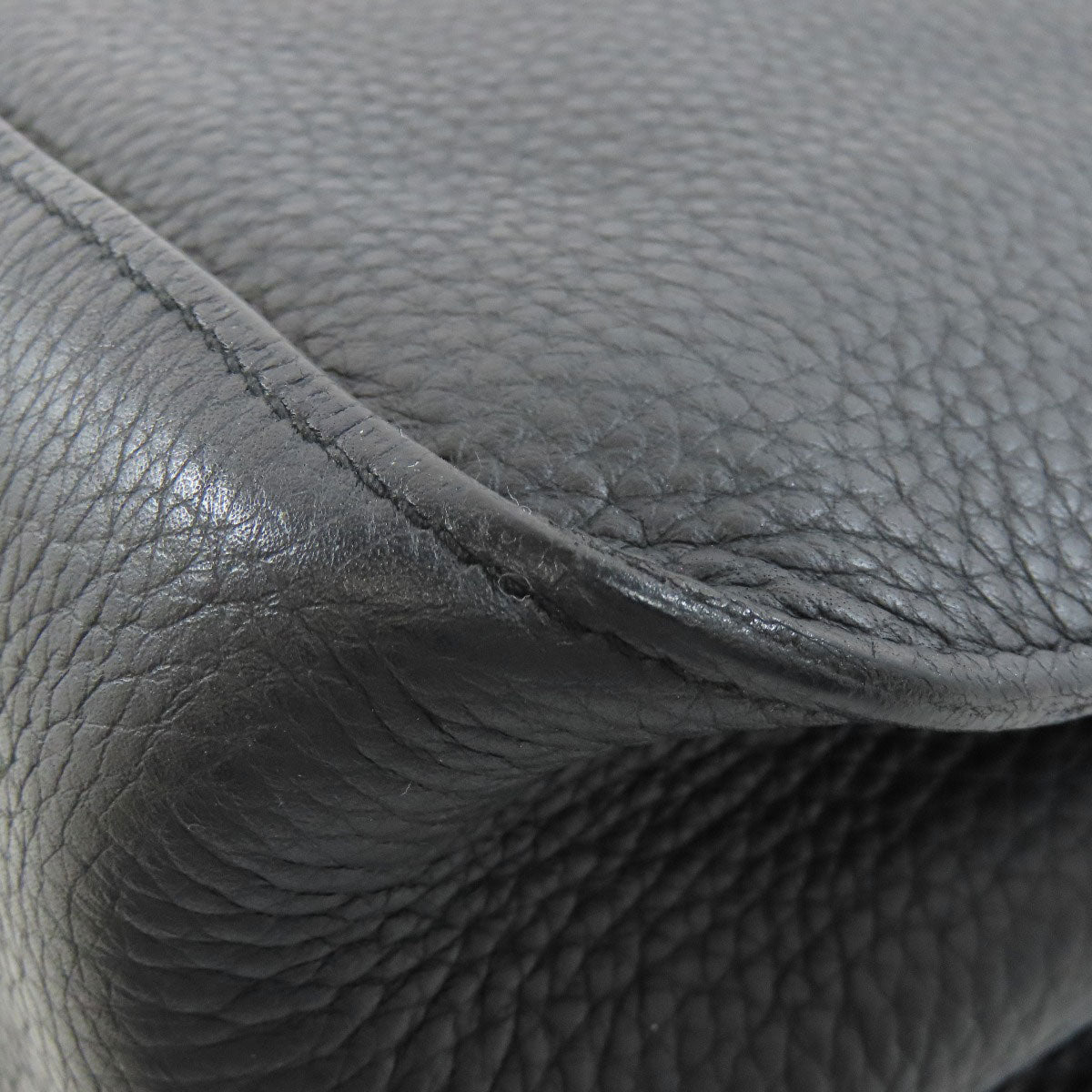 HERMES Shoulder Bag Taurillon Clemence black Gypsiere 28 SilverMetal