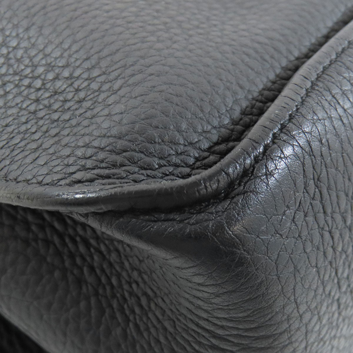 HERMES Shoulder Bag Taurillon Clemence black Gypsiere 28 SilverMetal
