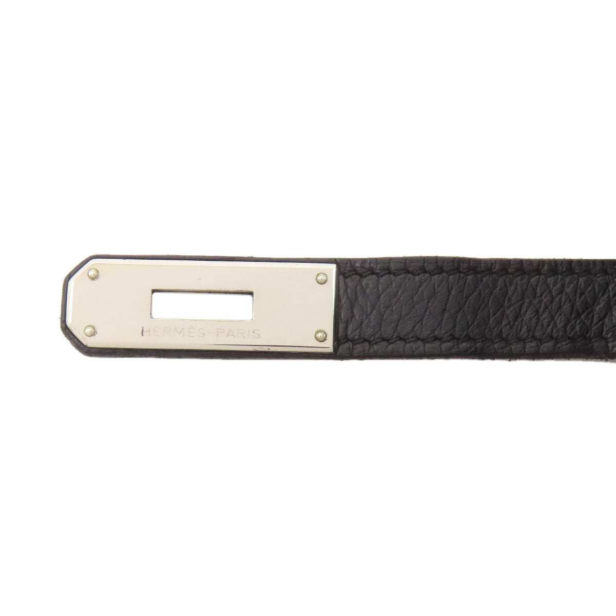 HERMES Shoulder Bag Taurillon Clemence black Gypsiere 28 SilverMetal