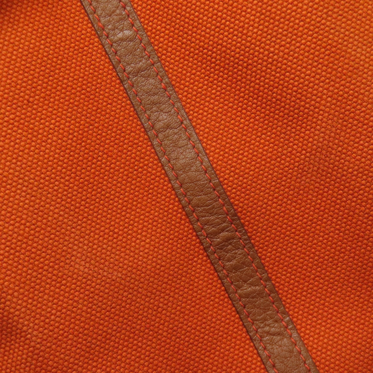 HERMES Tote Bag Tower ash Orange Garden Party PM SilverMetal