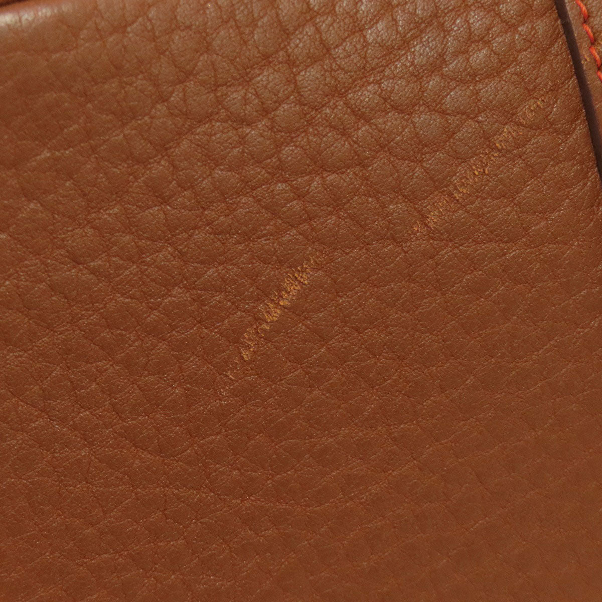 HERMES Tote Bag Tower ash Orange Garden Party PM SilverMetal