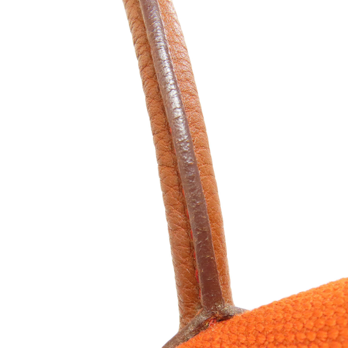 HERMES Tote Bag Tower ash Orange Garden Party PM SilverMetal