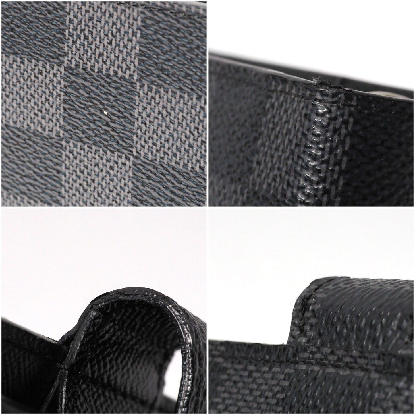 Louis Vuitton Gray Canvas Couverture agenda de poche wallet accessories