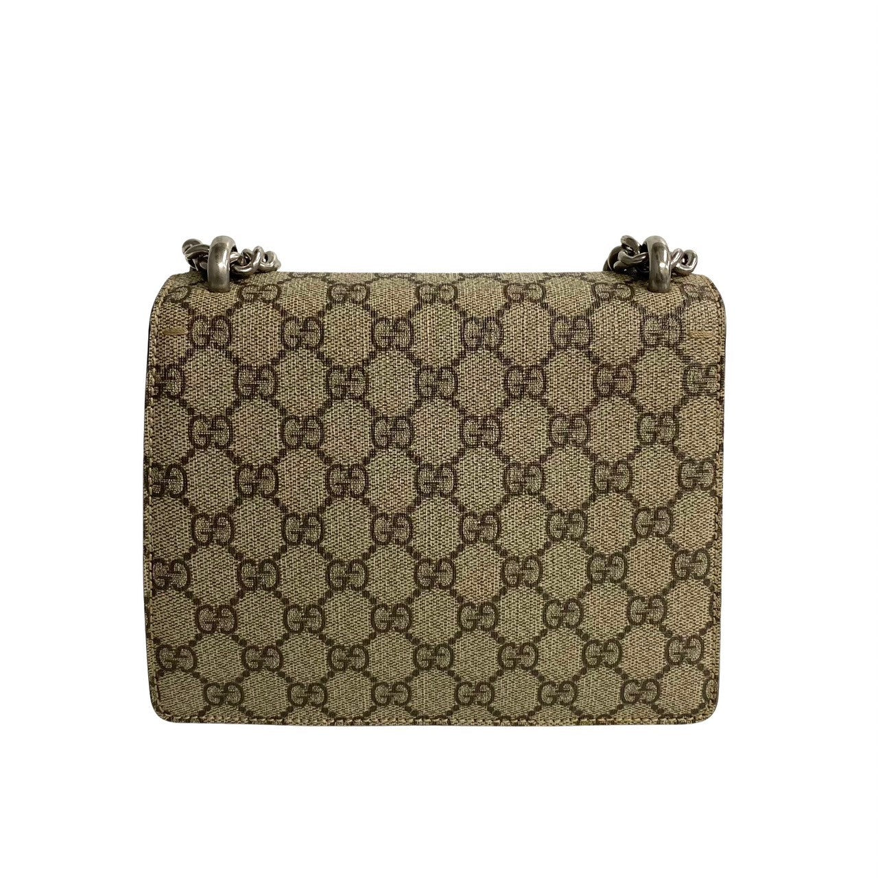 GUCCI Shoulder Bag leather Brown Dionysus