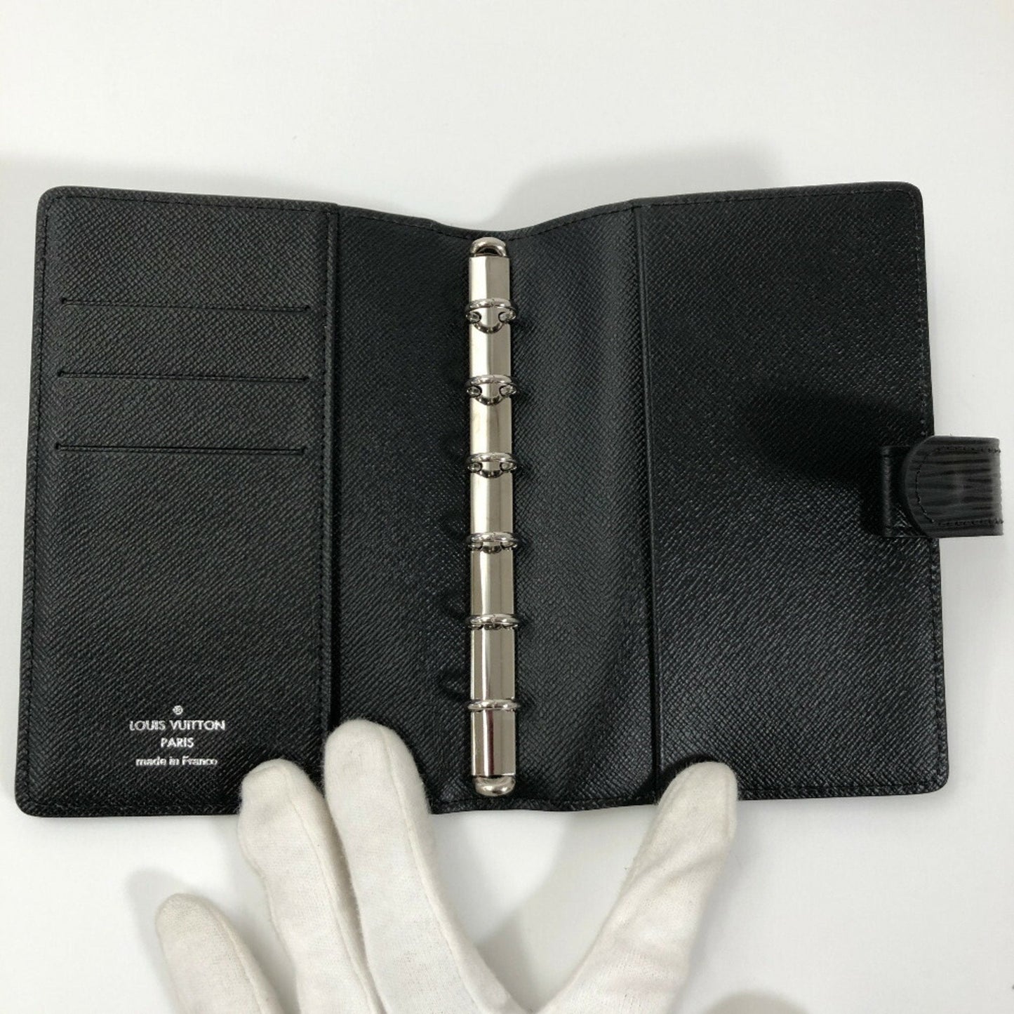Louis Vuitton Black Leather Viennois wallet accessories