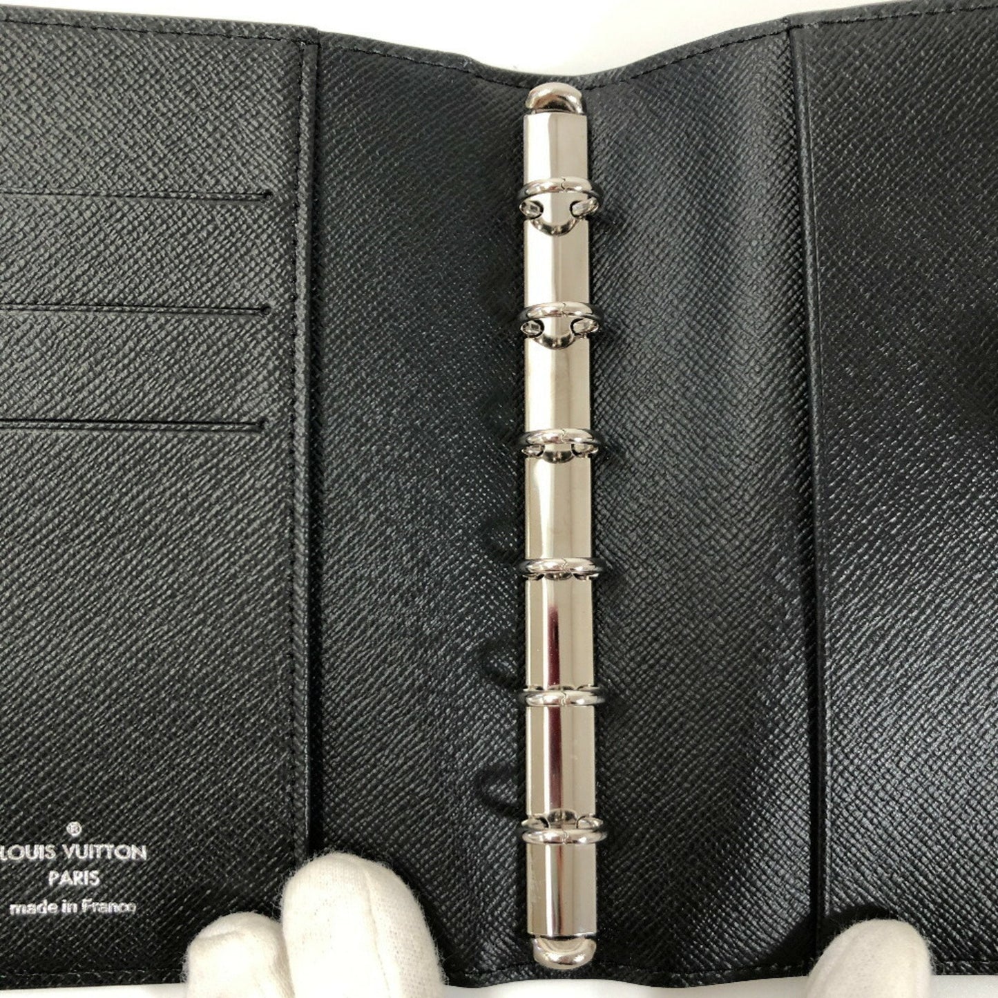 Louis Vuitton Black Leather Viennois wallet accessories