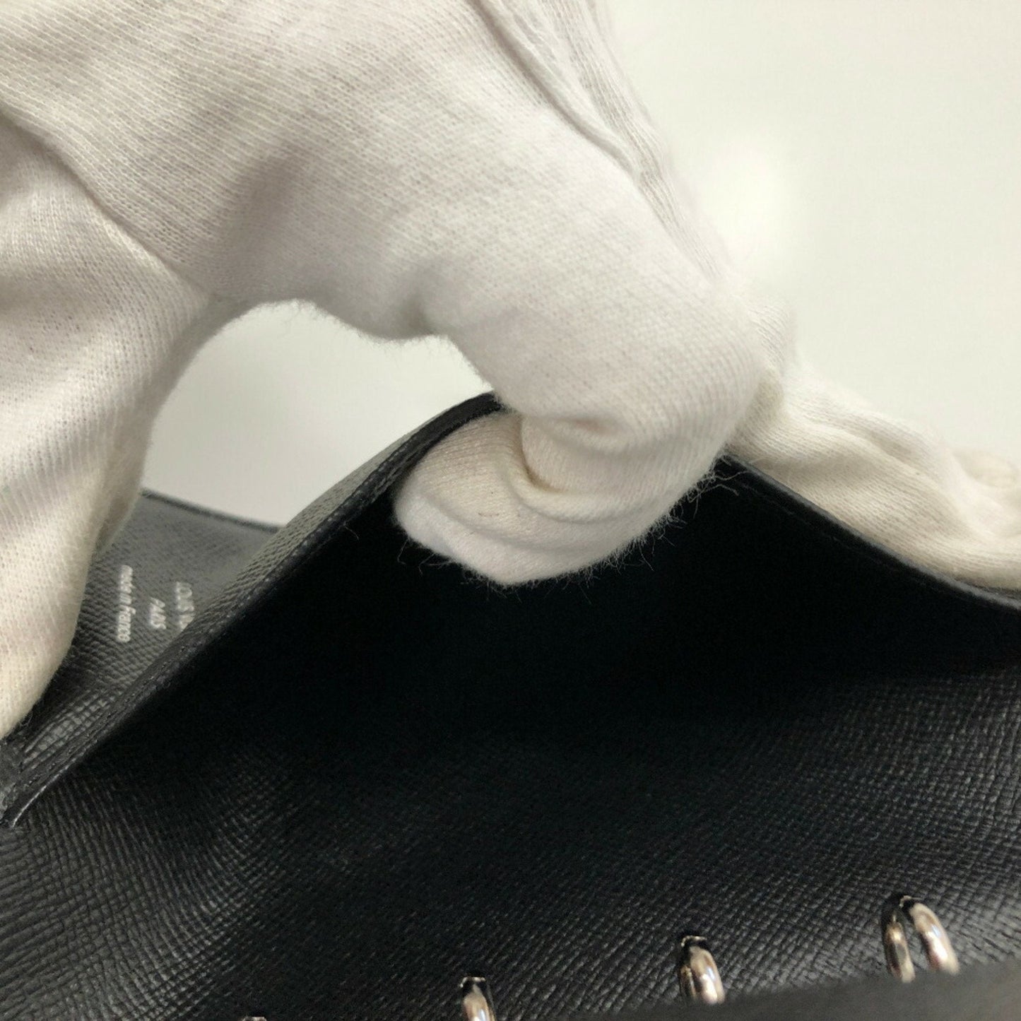 Louis Vuitton Black Leather Viennois wallet accessories