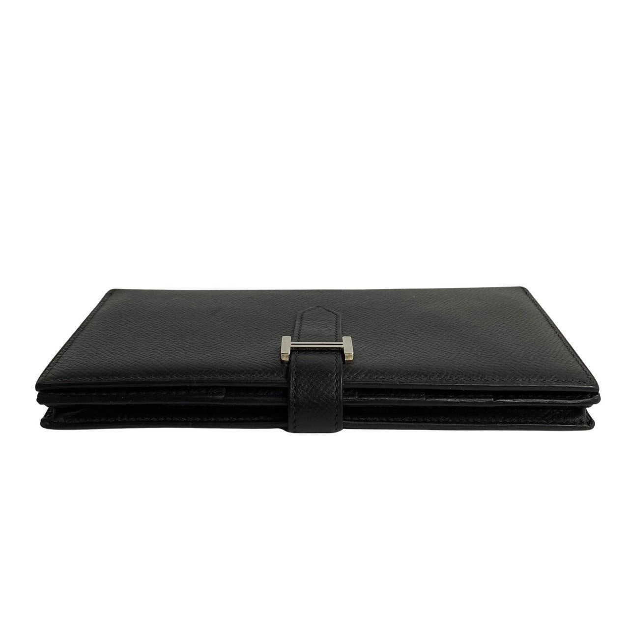 HERMES Long Wallet Purse Epsom black Beansufla