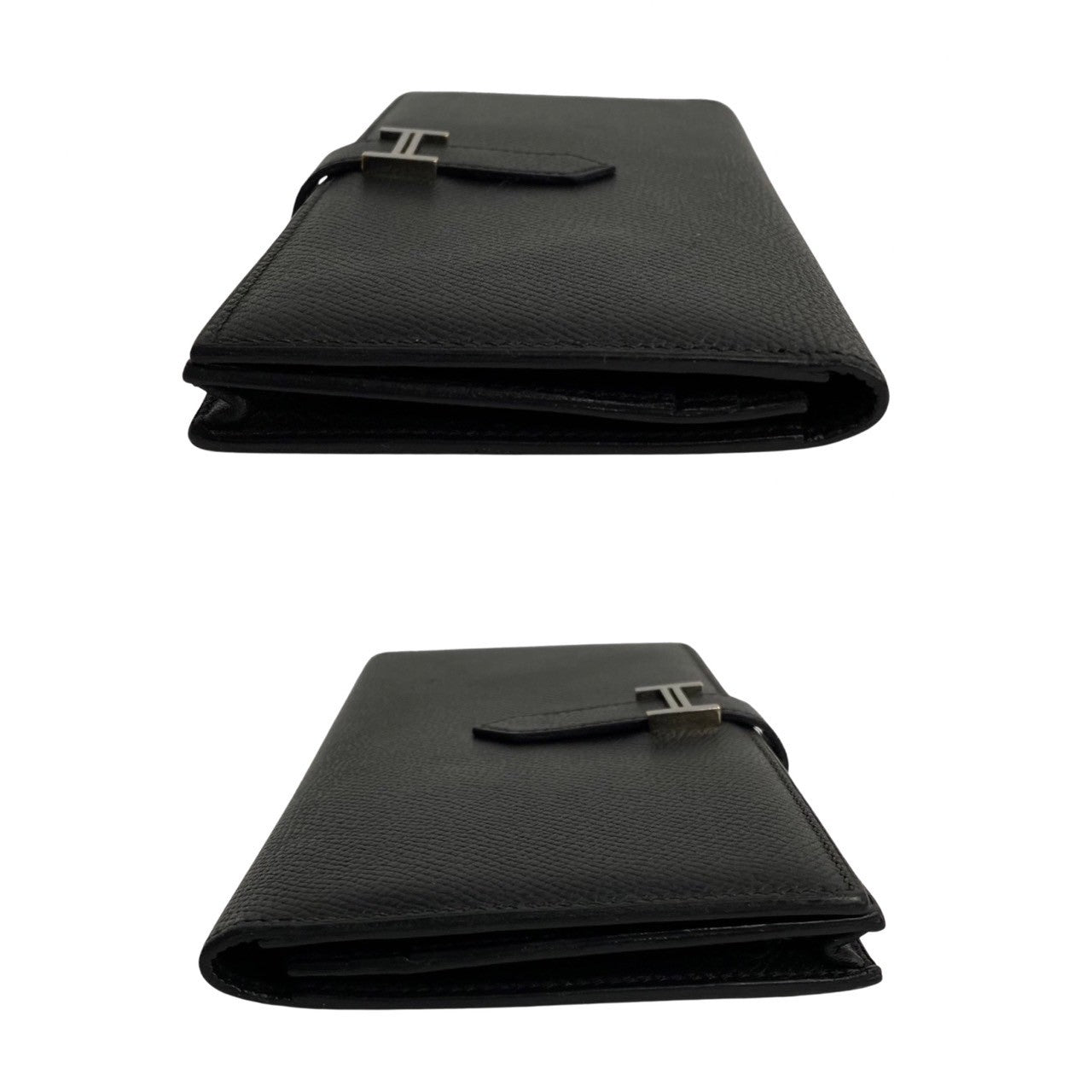 HERMES Long Wallet Purse Epsom black Beansufla