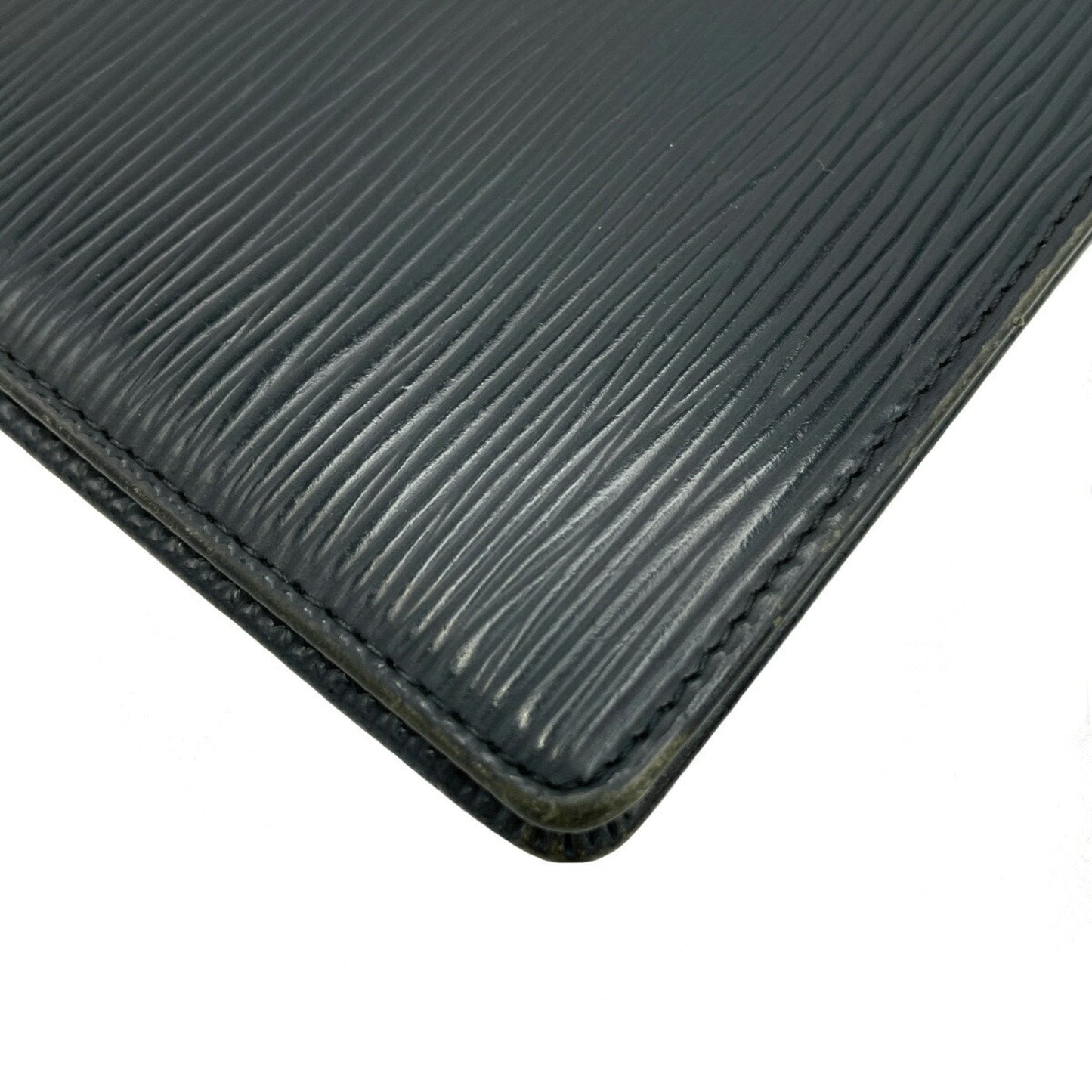 Louis Vuitton Black Leather Portefeuille wallet accessories