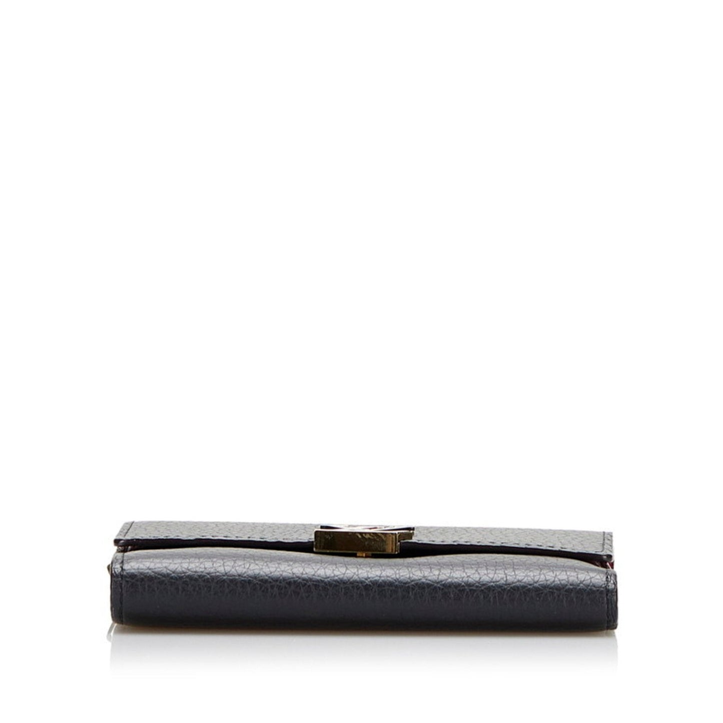Louis Vuitton Black Leather Capucines wallet accessories