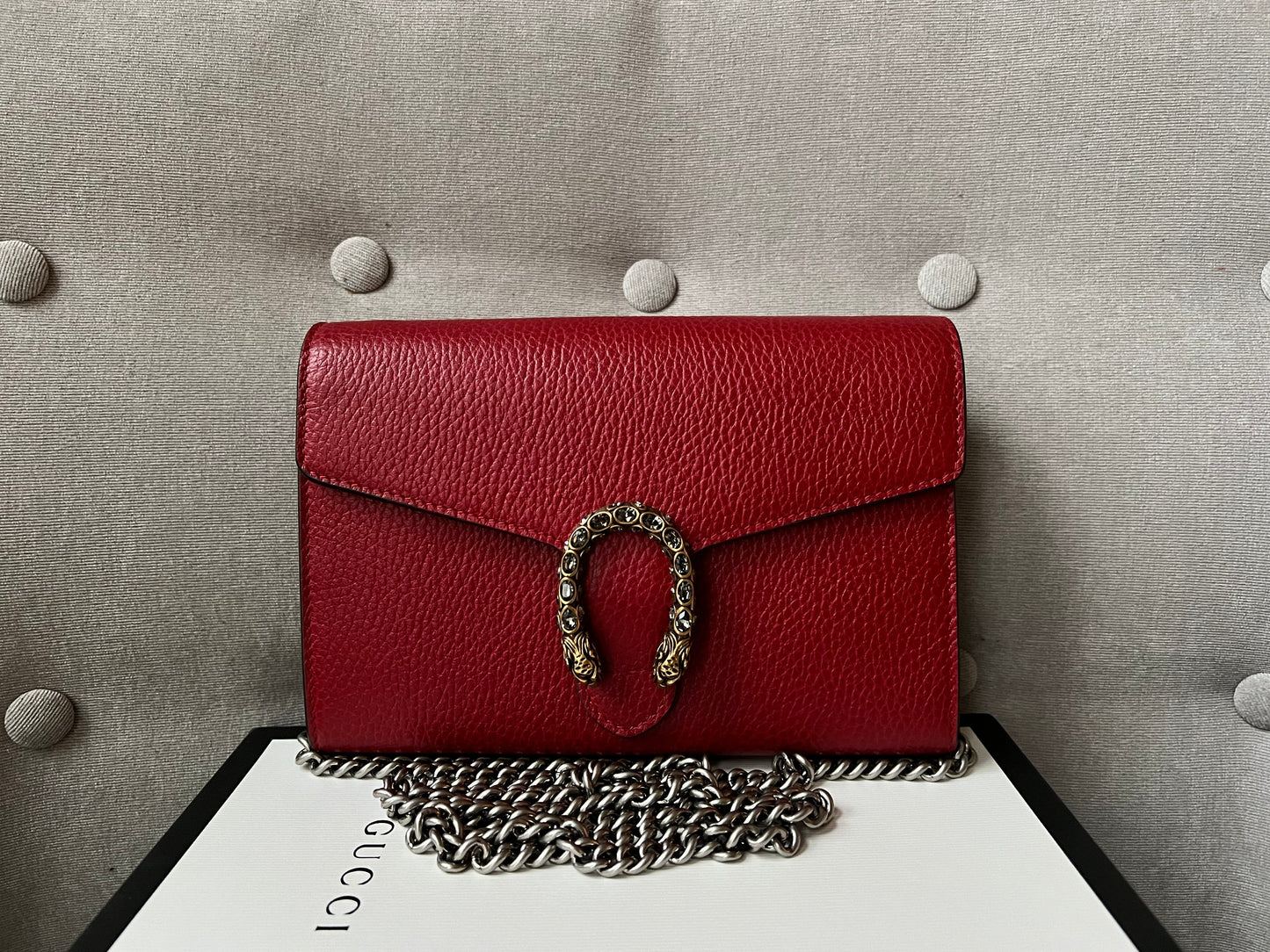 Gucci Dionysus Red Mini Chain Bag (RRP £1340)