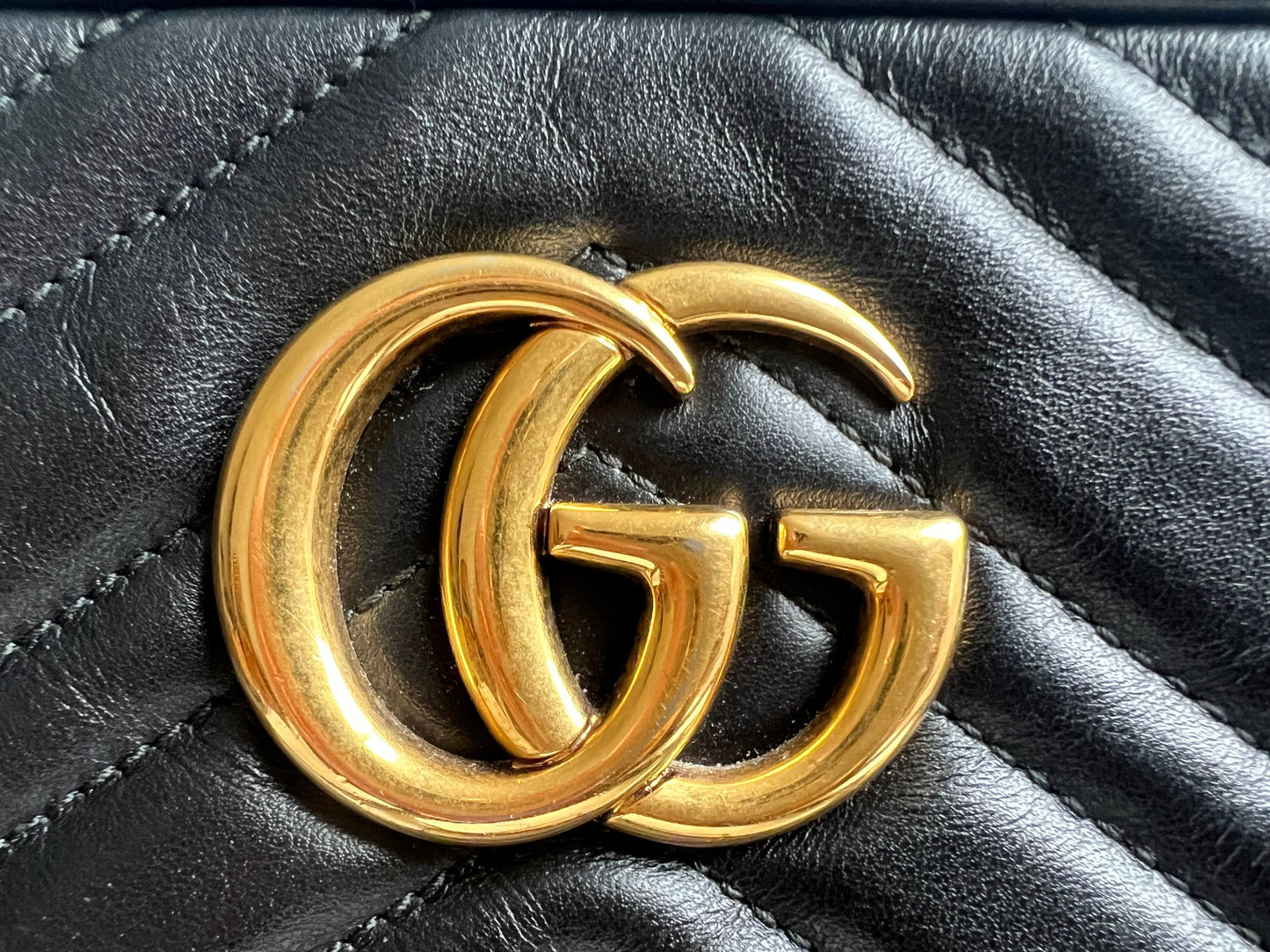 Gucci GG Black Marmont Small Shoulder Bag (RRP £1440)