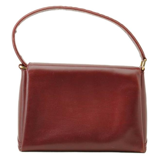 Gucci Red Leather Jackie Satchel w Gold G Twist Clasp