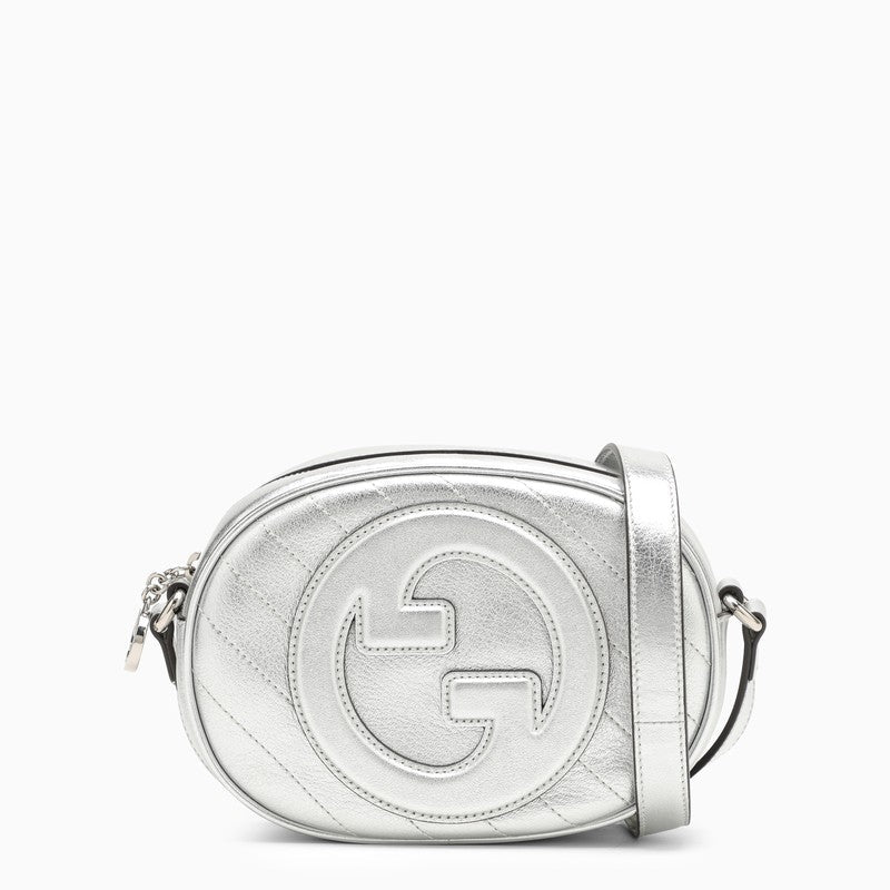 Gucci Gucci Blondie Mini Shoulder Bag Silver Women