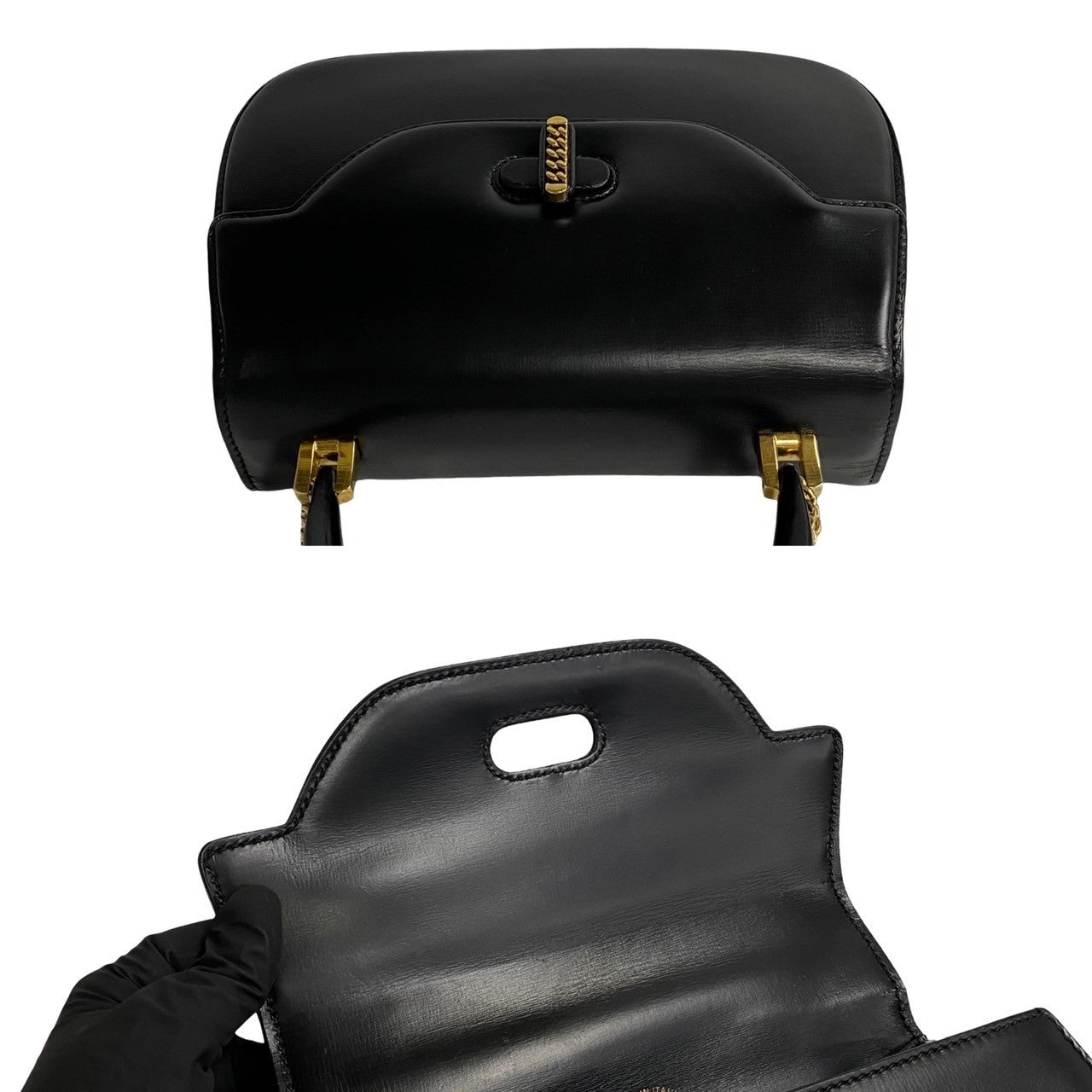 GUCCI Handbag Calfskin black