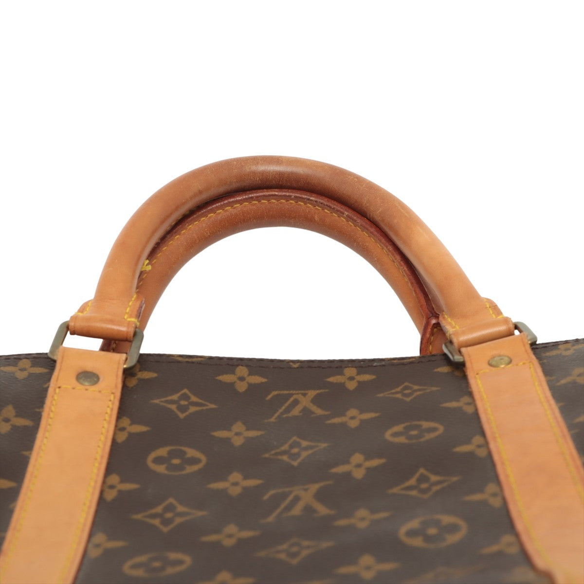 Louis Vuitton Brown Canvas Keepall Bandouli√®re 60 handbag bag
