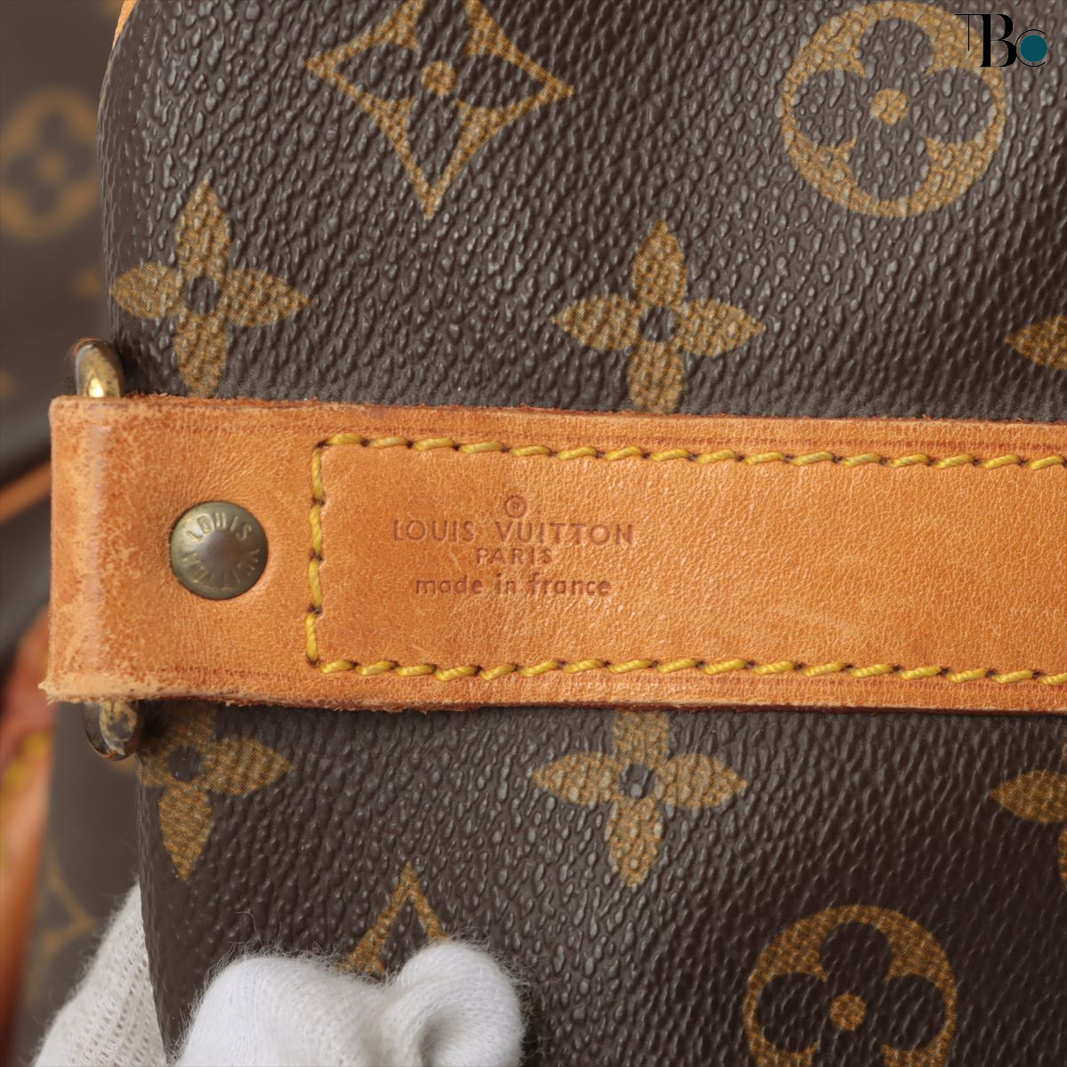 Louis Vuitton Brown Canvas Keepall Bandouli√®re 60 handbag bag