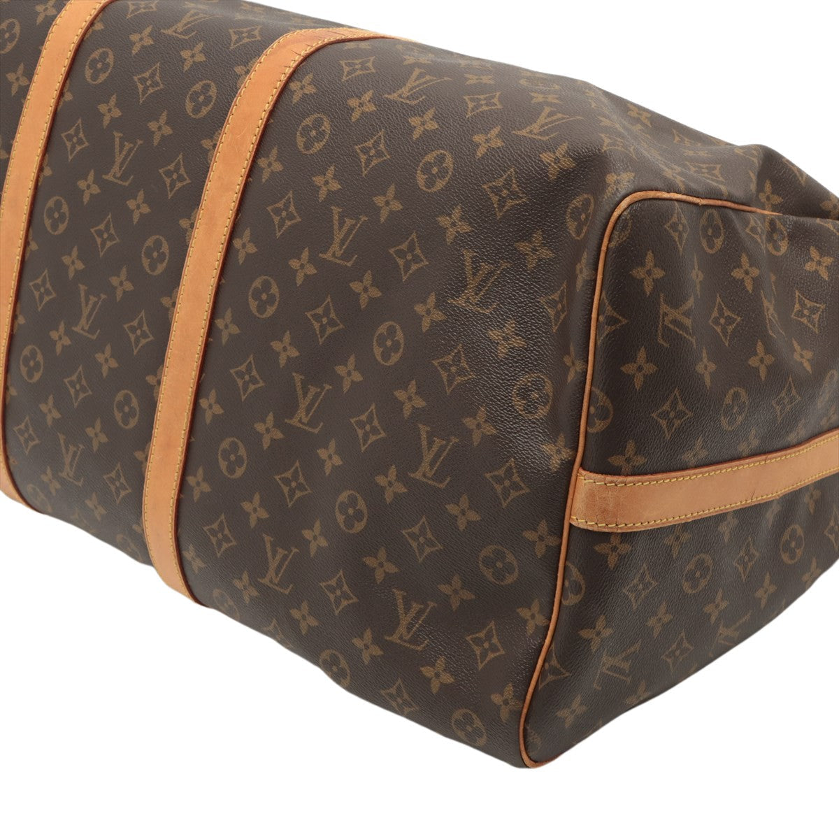 Louis Vuitton Brown Canvas Keepall Bandouli√®re 60 handbag bag