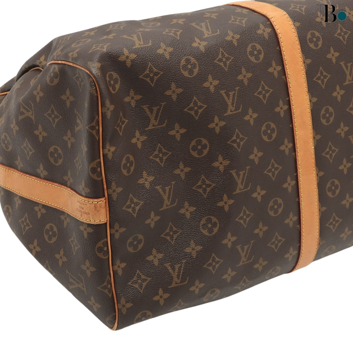 Louis Vuitton Brown Canvas Keepall Bandouli√®re 60 handbag bag