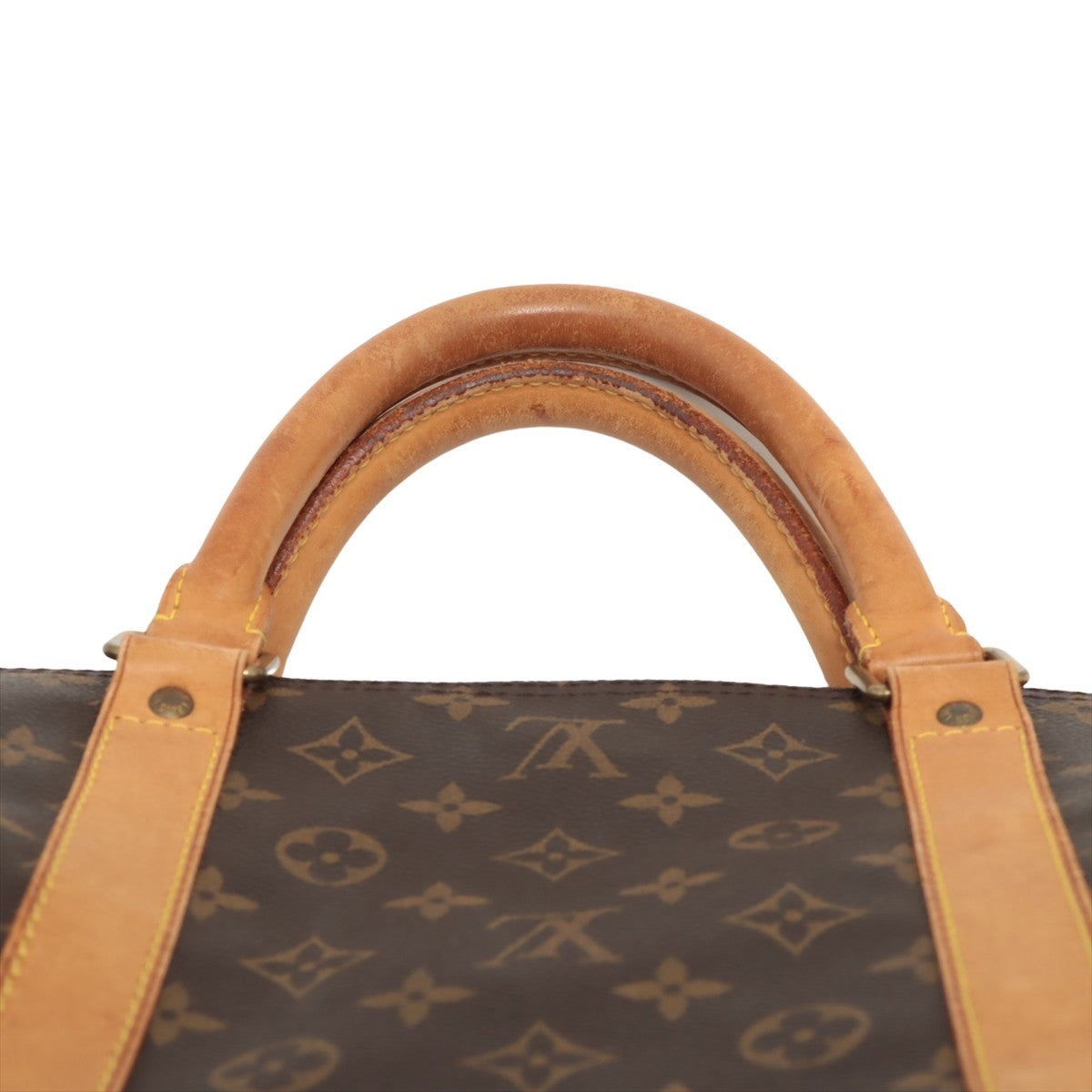 Louis Vuitton Brown Canvas Keepall Bandouli√®re 60 handbag bag