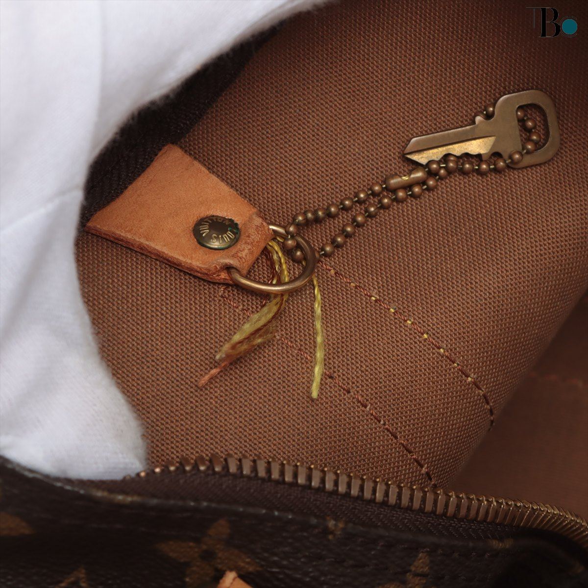 Louis Vuitton Brown Canvas Keepall Bandouli√®re 60 handbag bag