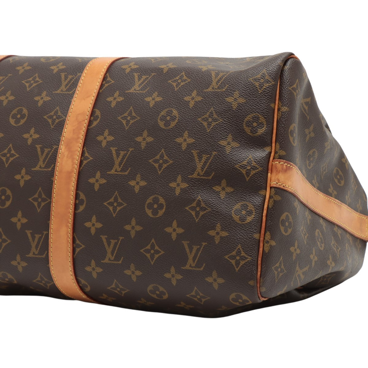 Louis Vuitton Brown Canvas Keepall Bandouliere 50 travel bag