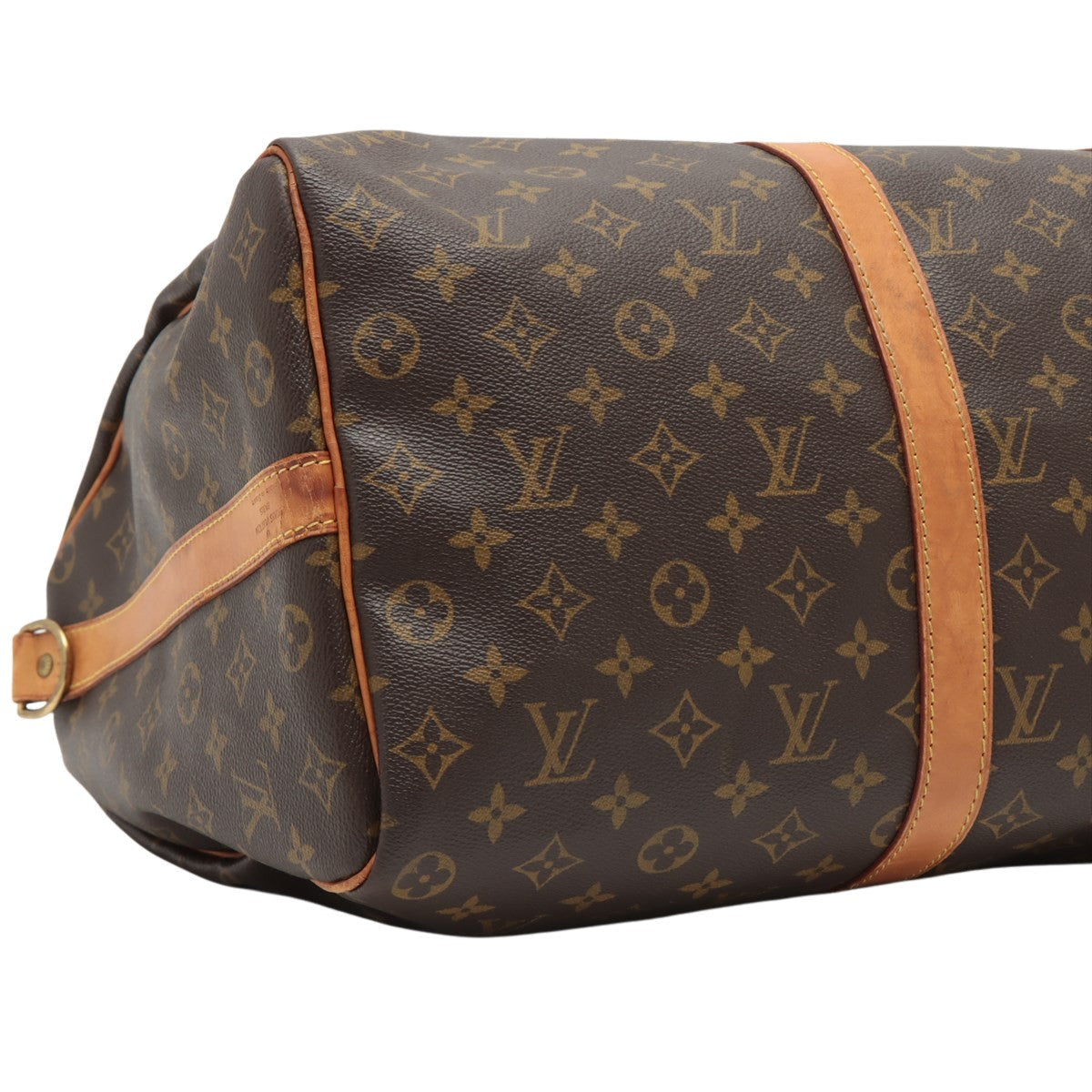 Louis Vuitton Brown Canvas Keepall Bandouliere 50 travel bag
