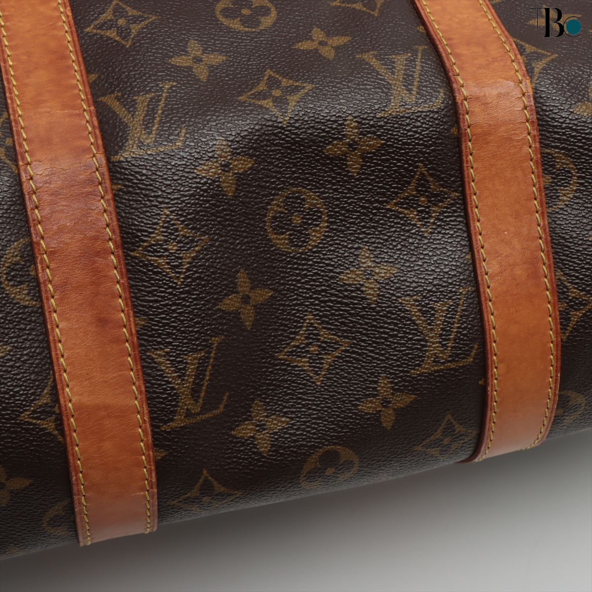 Louis Vuitton Brown Canvas Keepall Bandouliere 50 travel bag