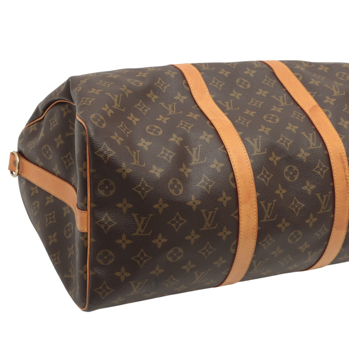 Louis Vuitton Brown Canvas Keepall Bandouliere 50 handbag bag
