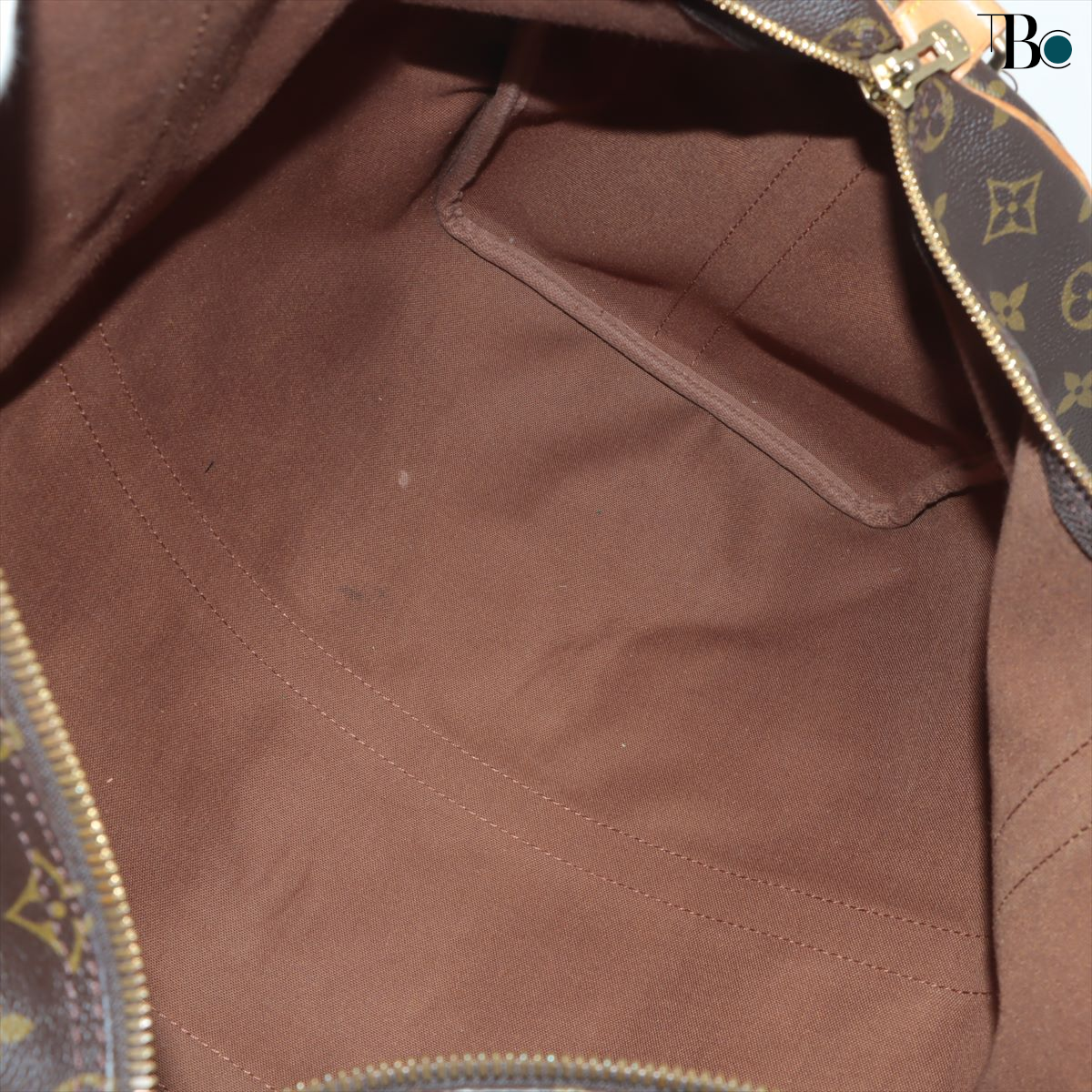 Louis Vuitton Brown Canvas Keepall Bandouliere 50 handbag bag