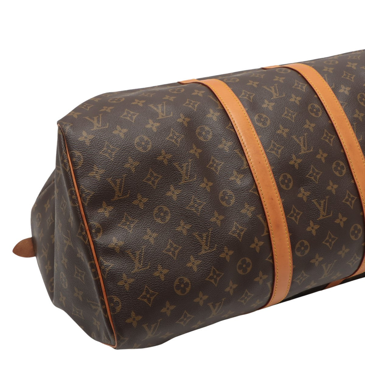Louis Vuitton Brown Canvas Keepall 55 handbag bag