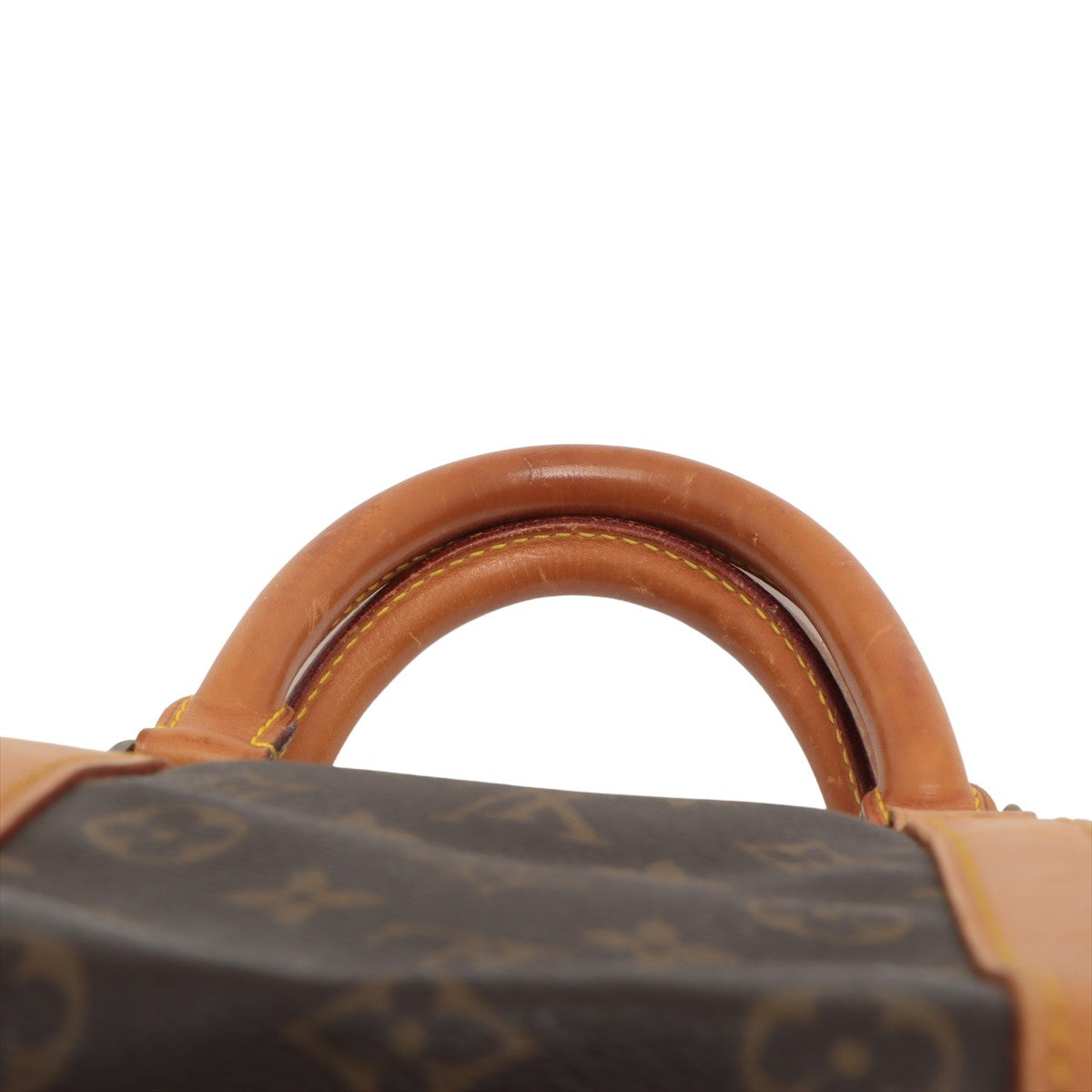 Louis Vuitton Brown Canvas Keepall 55 handbag bag