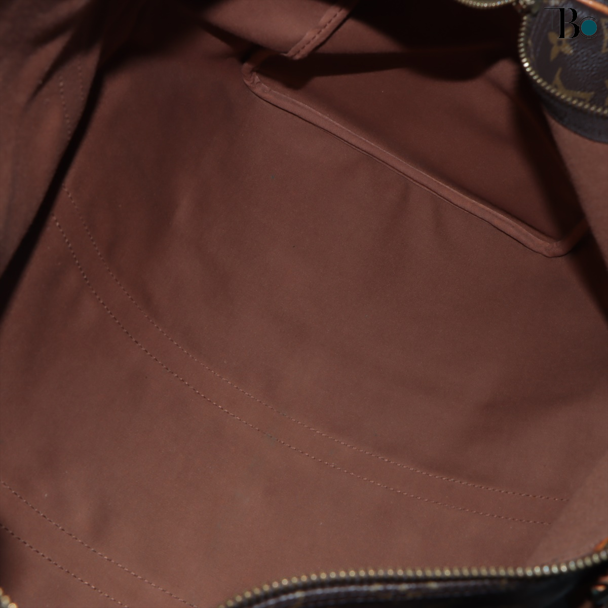 Louis Vuitton Brown Canvas Keepall 55 handbag bag