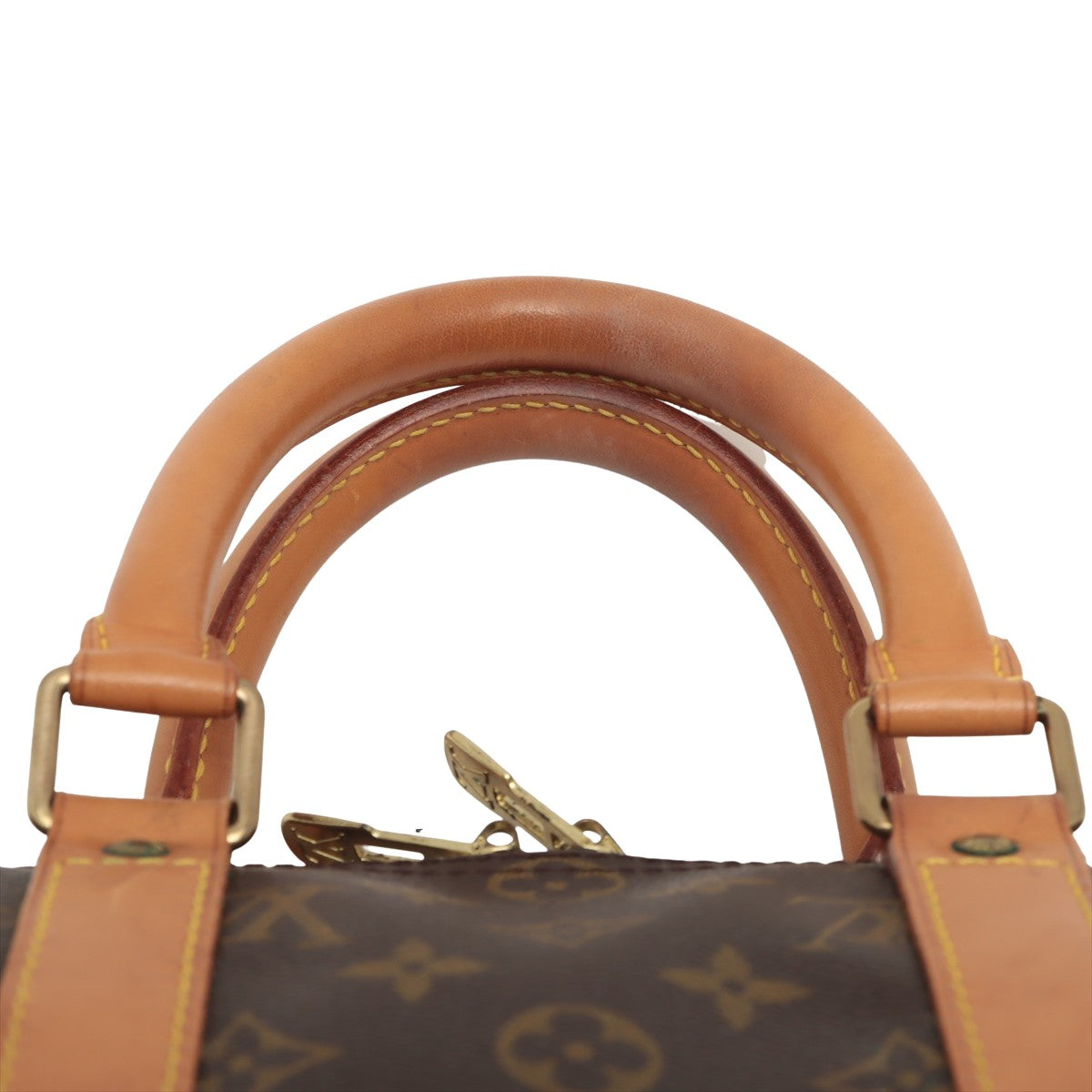 Louis Vuitton Brown Canvas Keepall Bandouliere 45 handbag bag