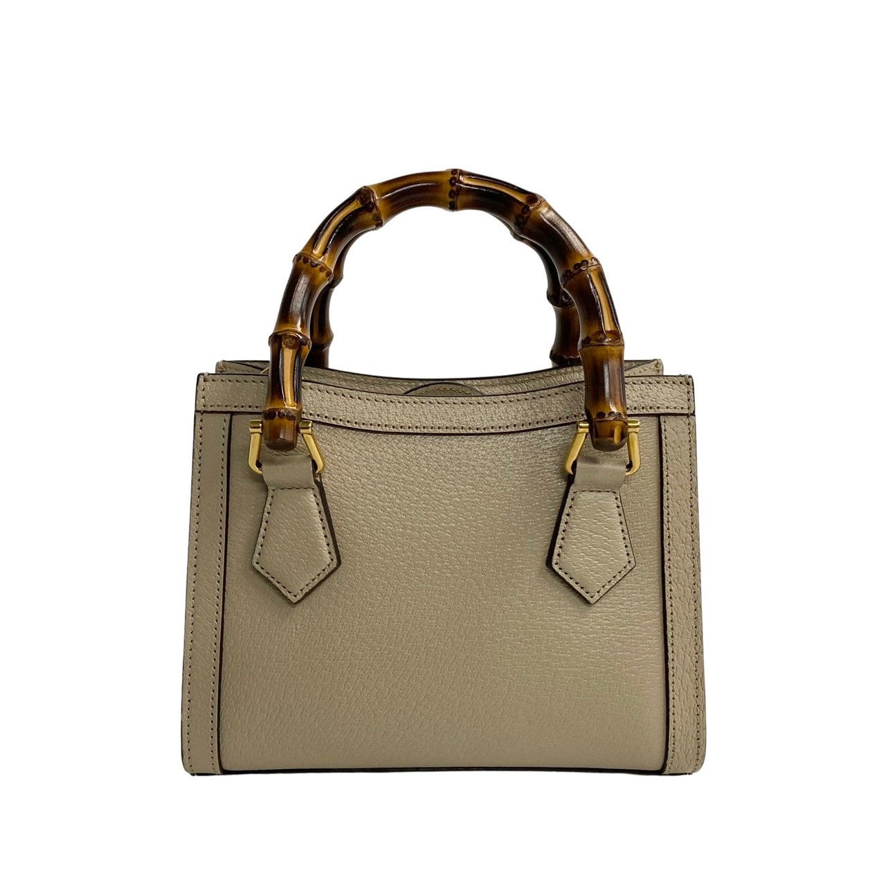 GUCCI Shoulder Bag leather beige Diana Mini Tote