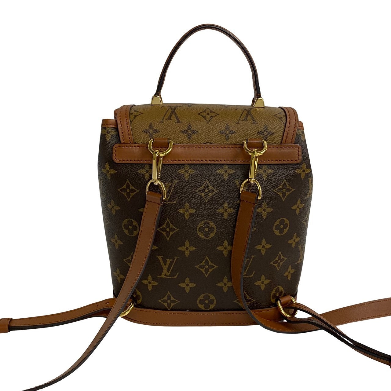 LOUIS VUITTON Backpack leather Brown Monogram Dauphines